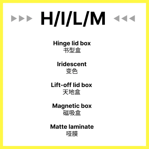 ?最常用的包装印刷英文术语（第二弹）