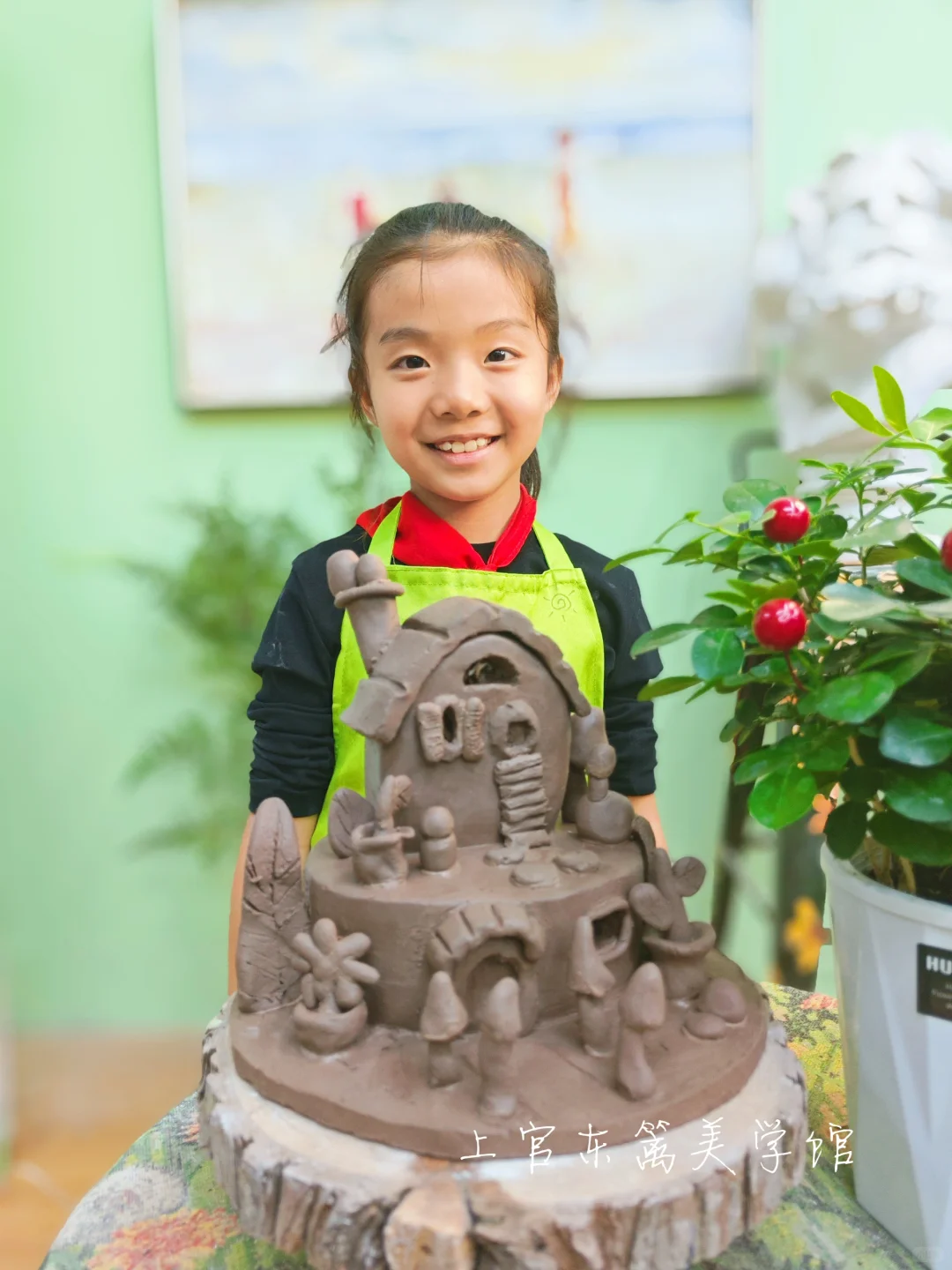 儿童陶艺 | 原创陶艺雕塑房屋系列 全部空心