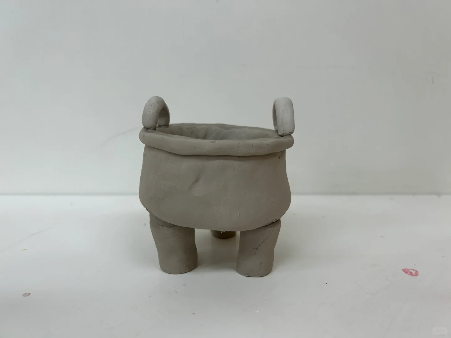 儿童陶艺教程 手捏成型 青铜系列之圆鼎