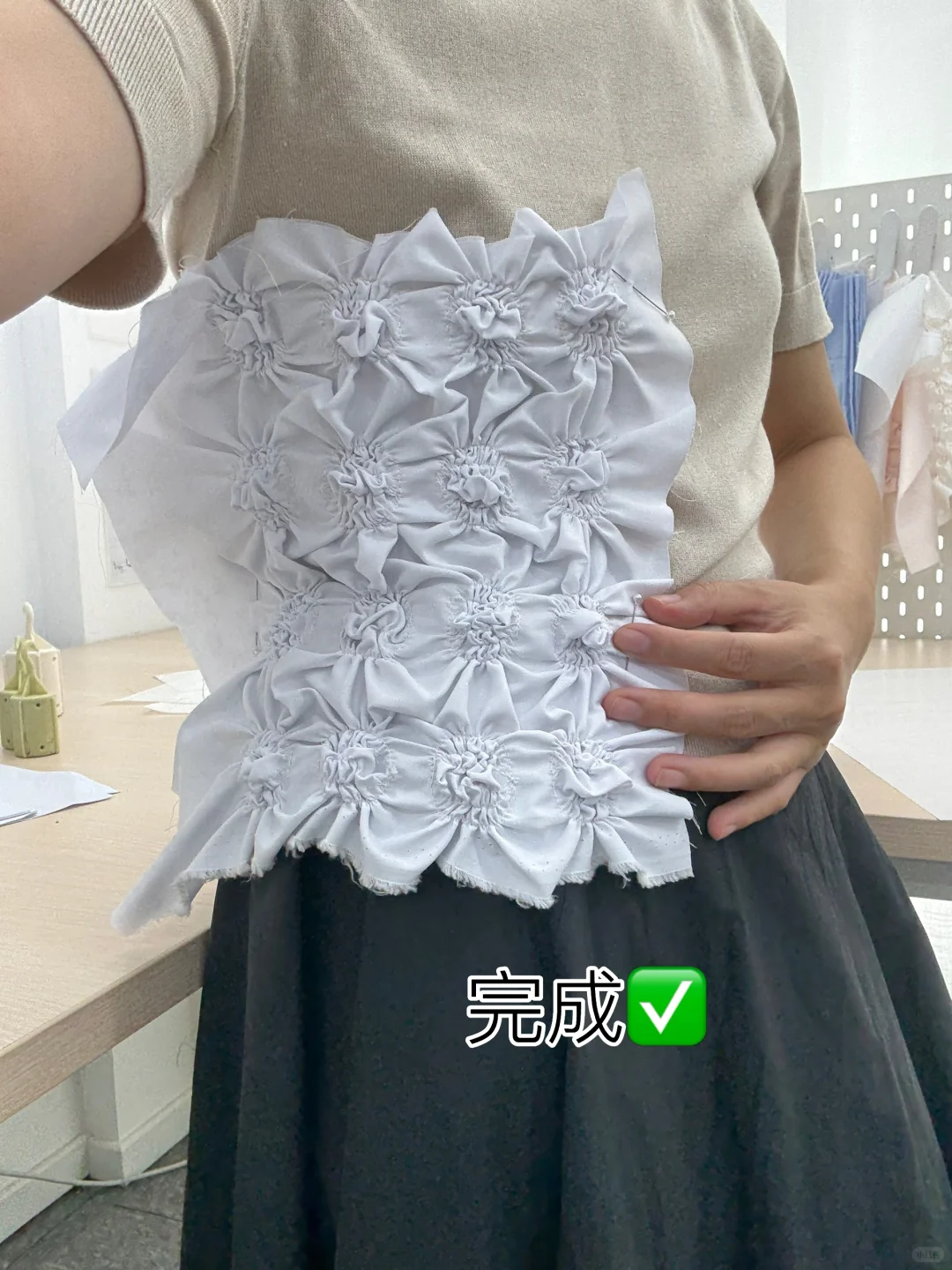 面料再造｜仿生花卉褶皱教程