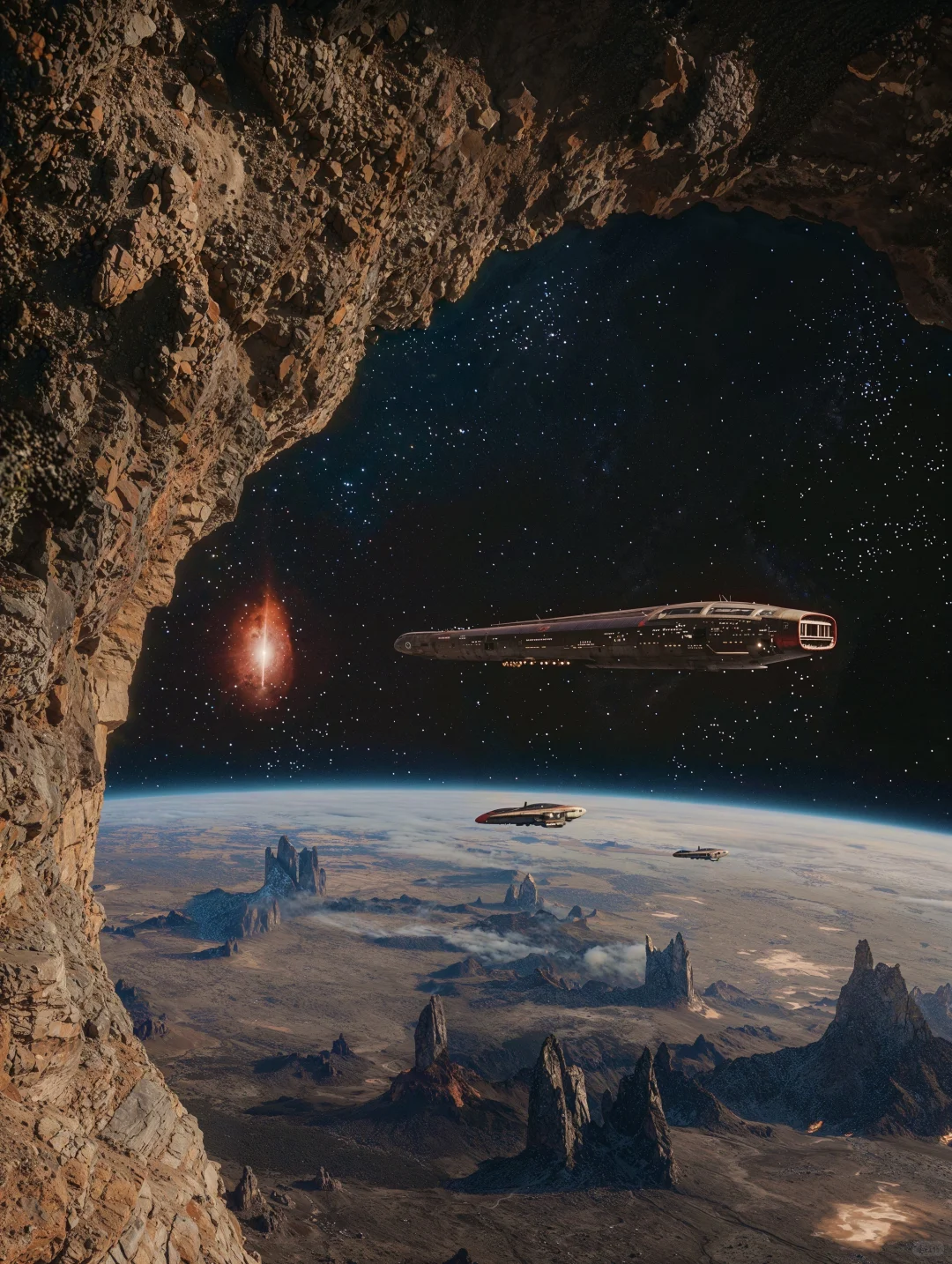 UFO外星舰队降临？城市秒变科幻片场