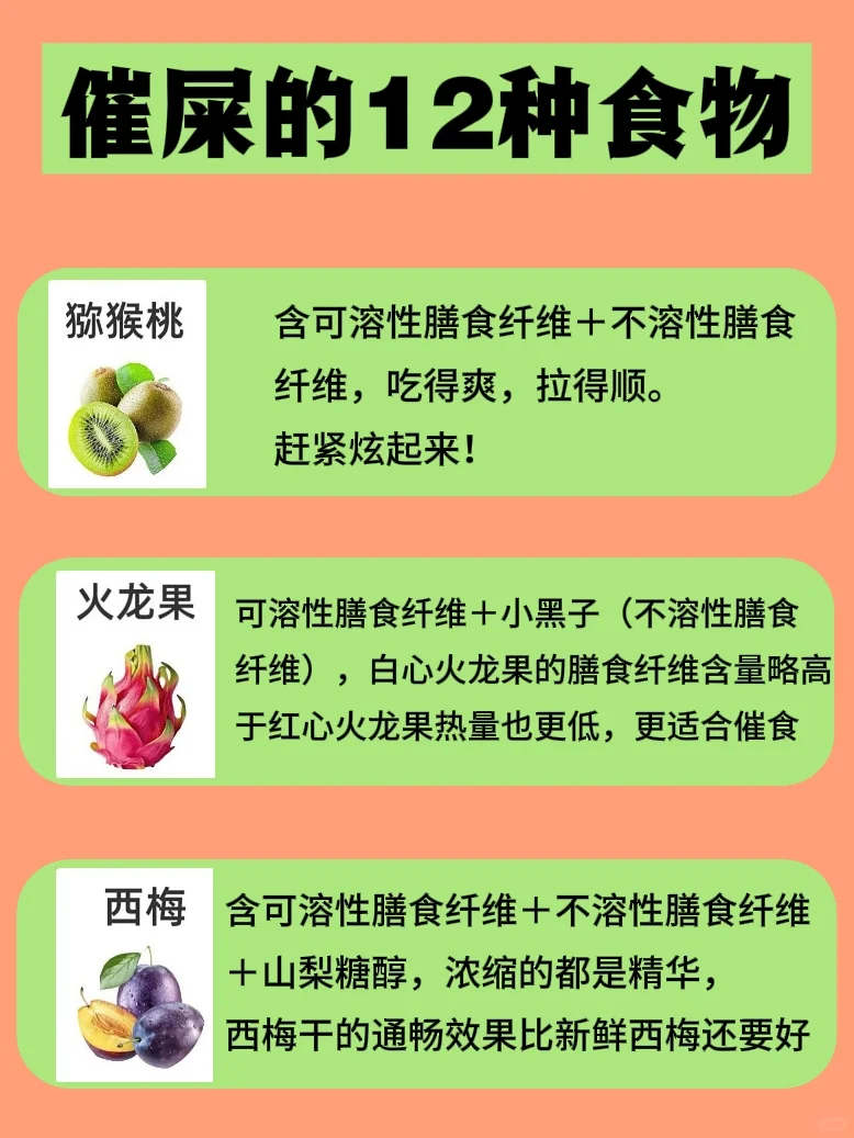 从水果到粗粮,12种食物科学催屎指南