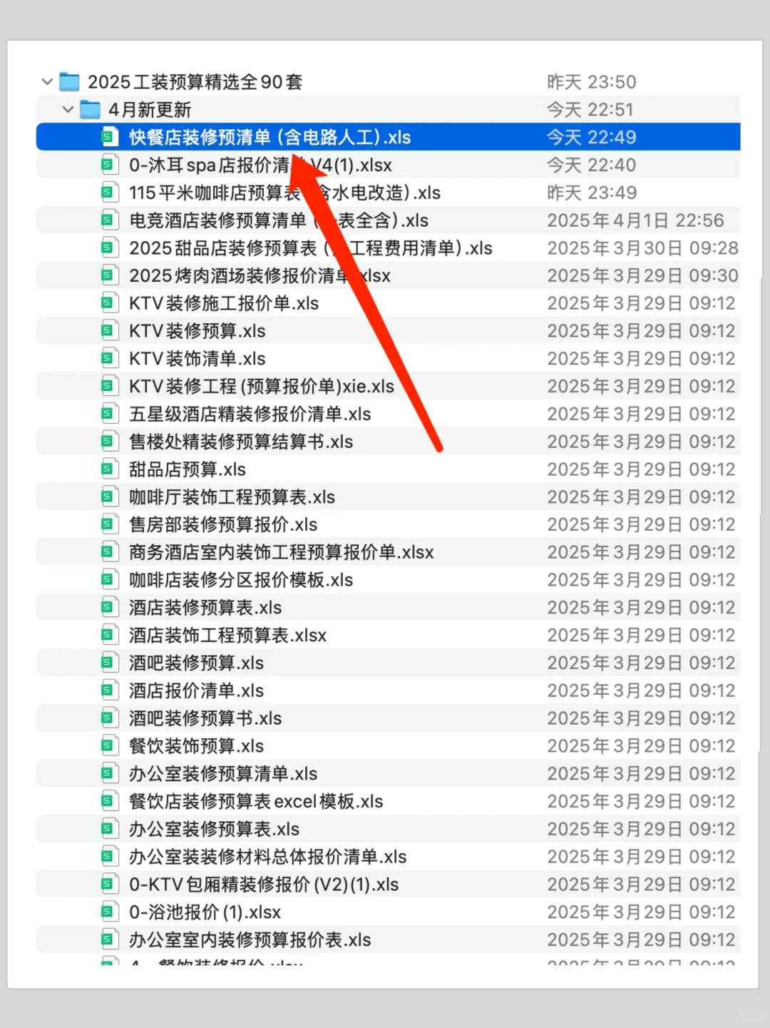 快餐店装修预算清单?连电路明细都有❗️