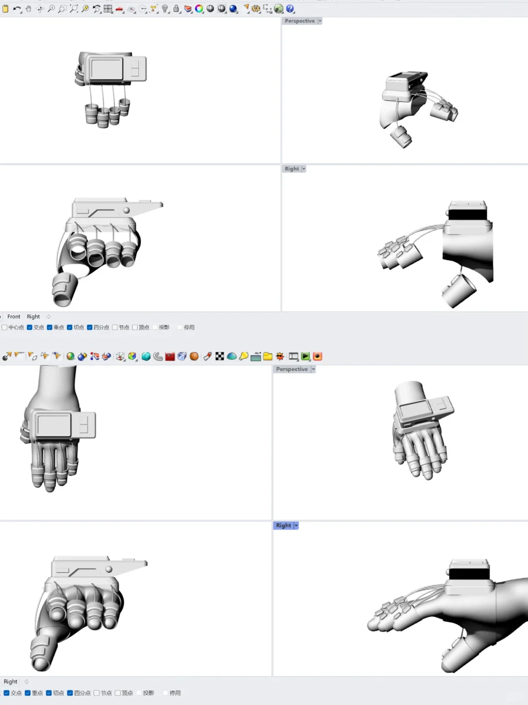 针对中老年关节炎康复设备-指关节康复手套