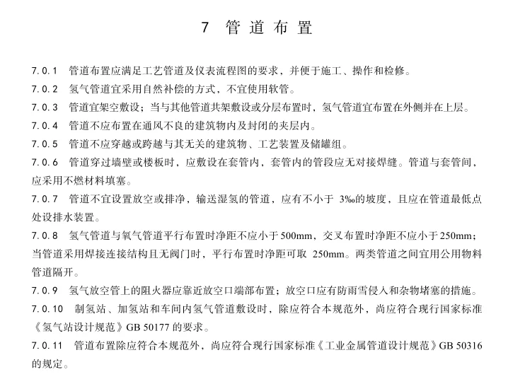 氢能源项目，氢气设计规范更新