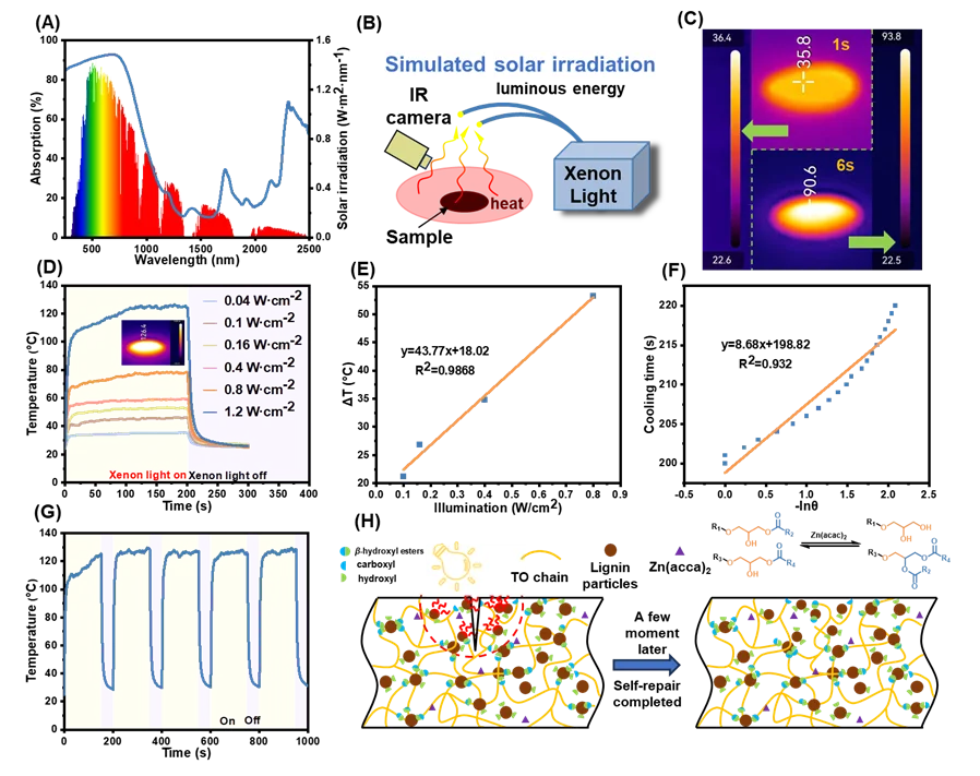 生物质基材料实现高效光热电转换