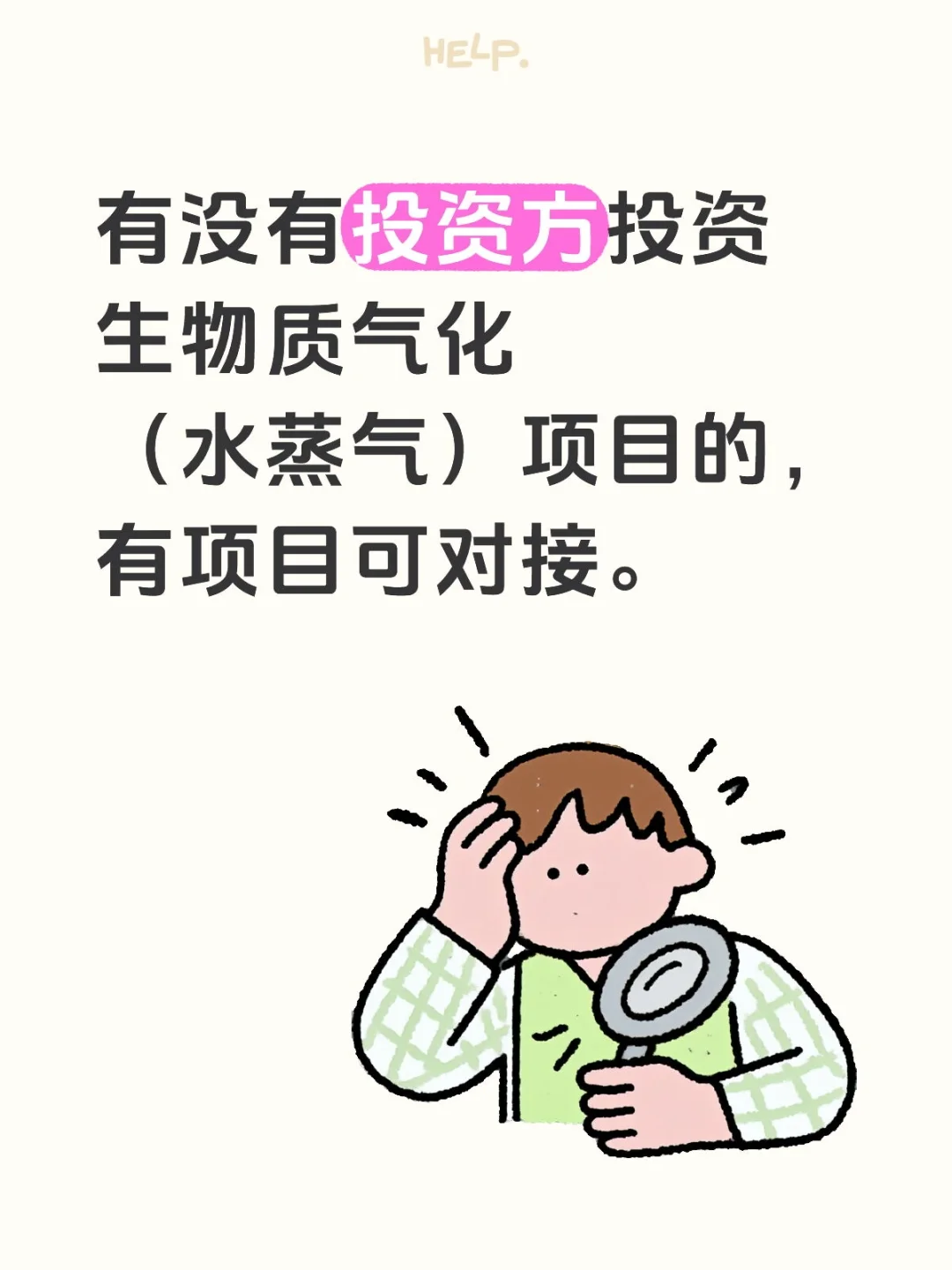 有没有投资生物质气化项目的资方