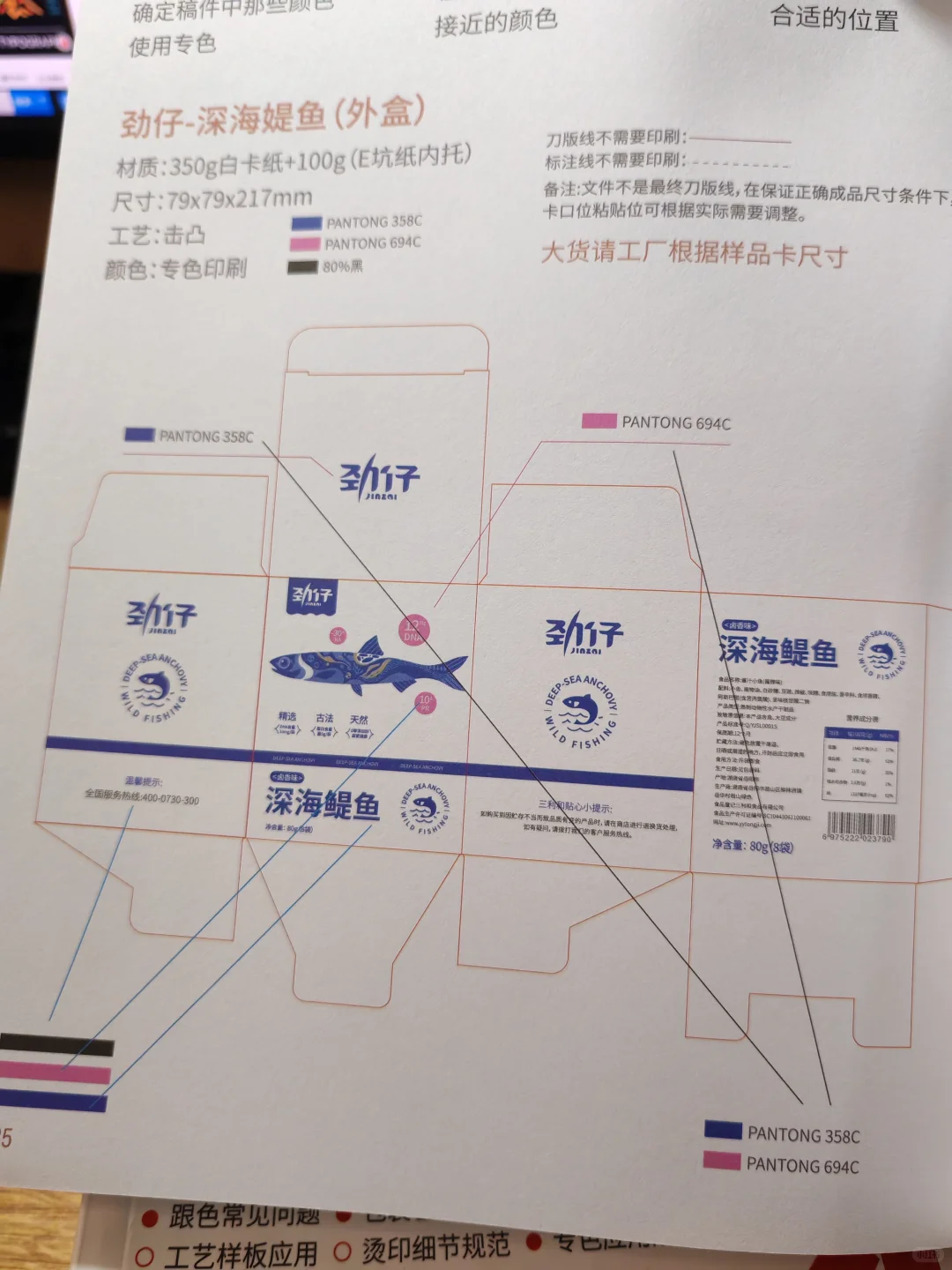 外盒包装设计印刷工艺标注（案例展示）