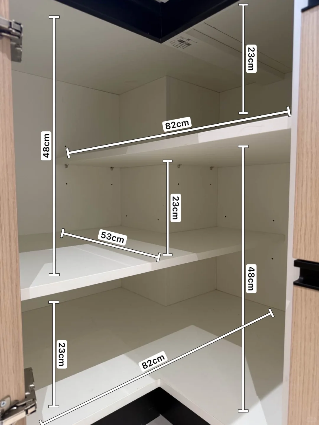 转角错层柜的极限尺寸，整明白了❗️