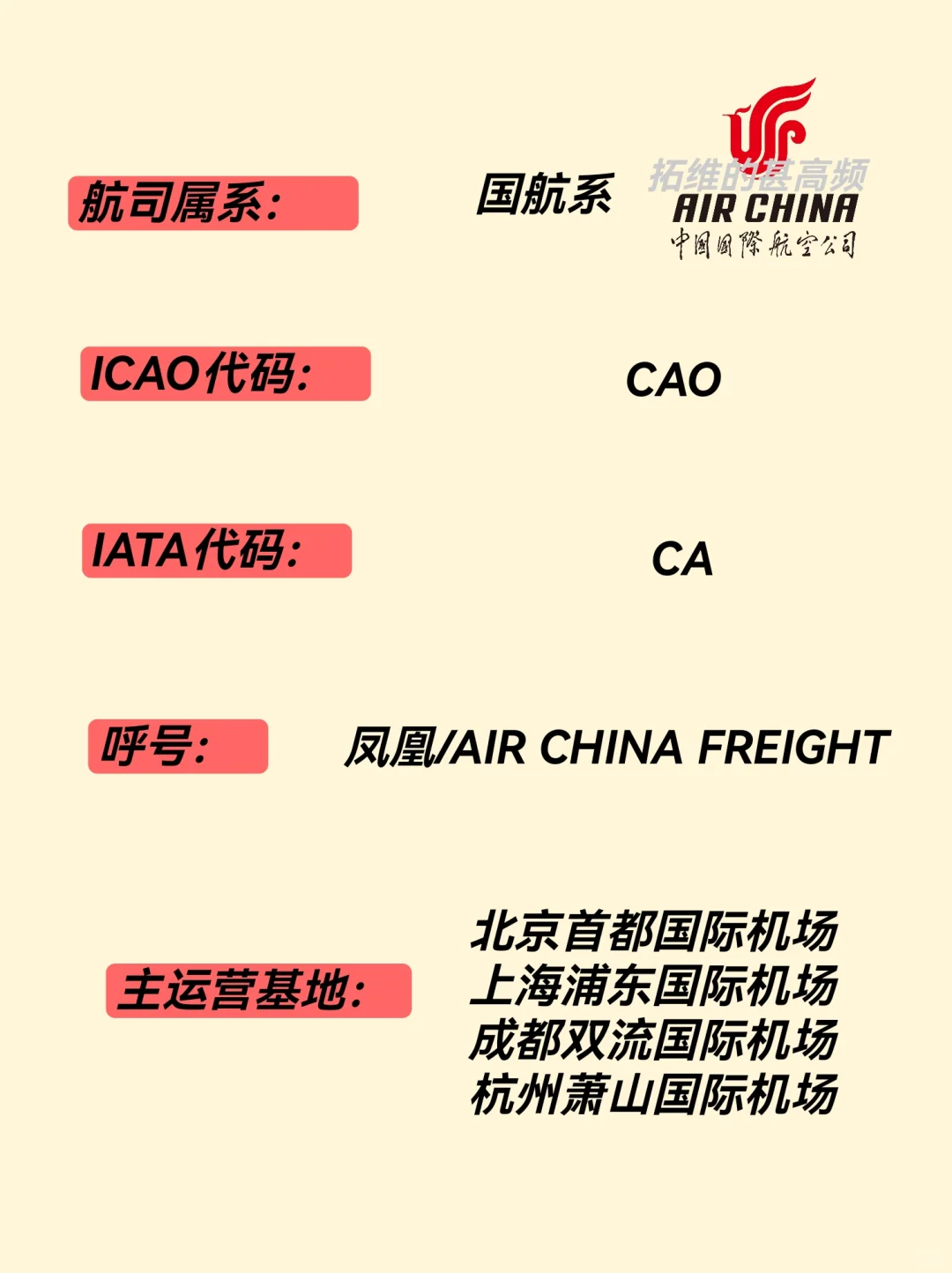 每天认识一个航空公司|中国国际货运航空
