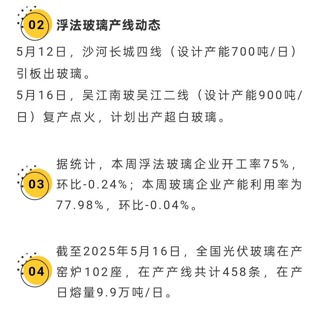 5月18日今日玻璃价格汇总