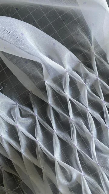 扒拉几个手工缝制褶皱的图纸