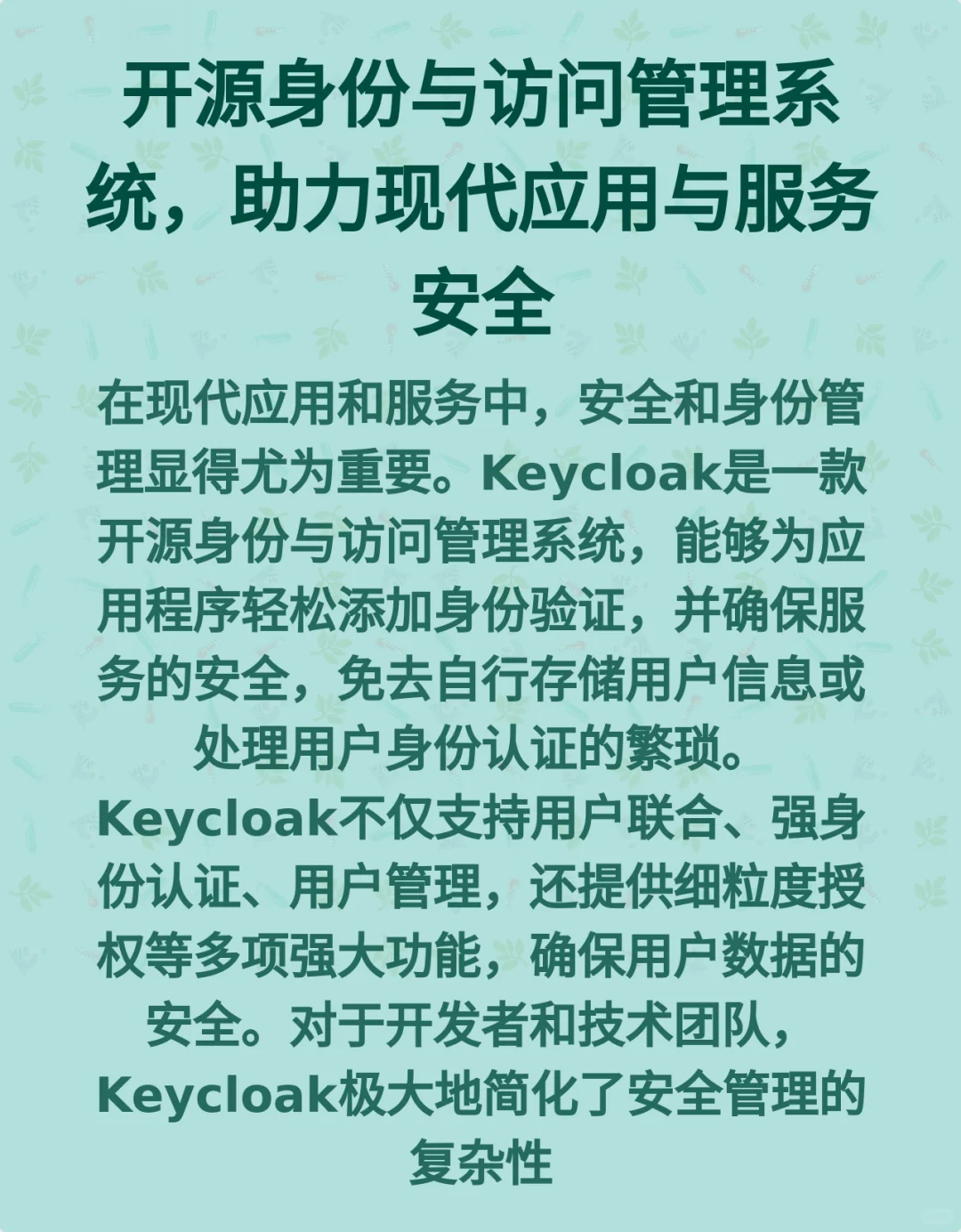 开源身份与访问管理系统，助力现代应用与