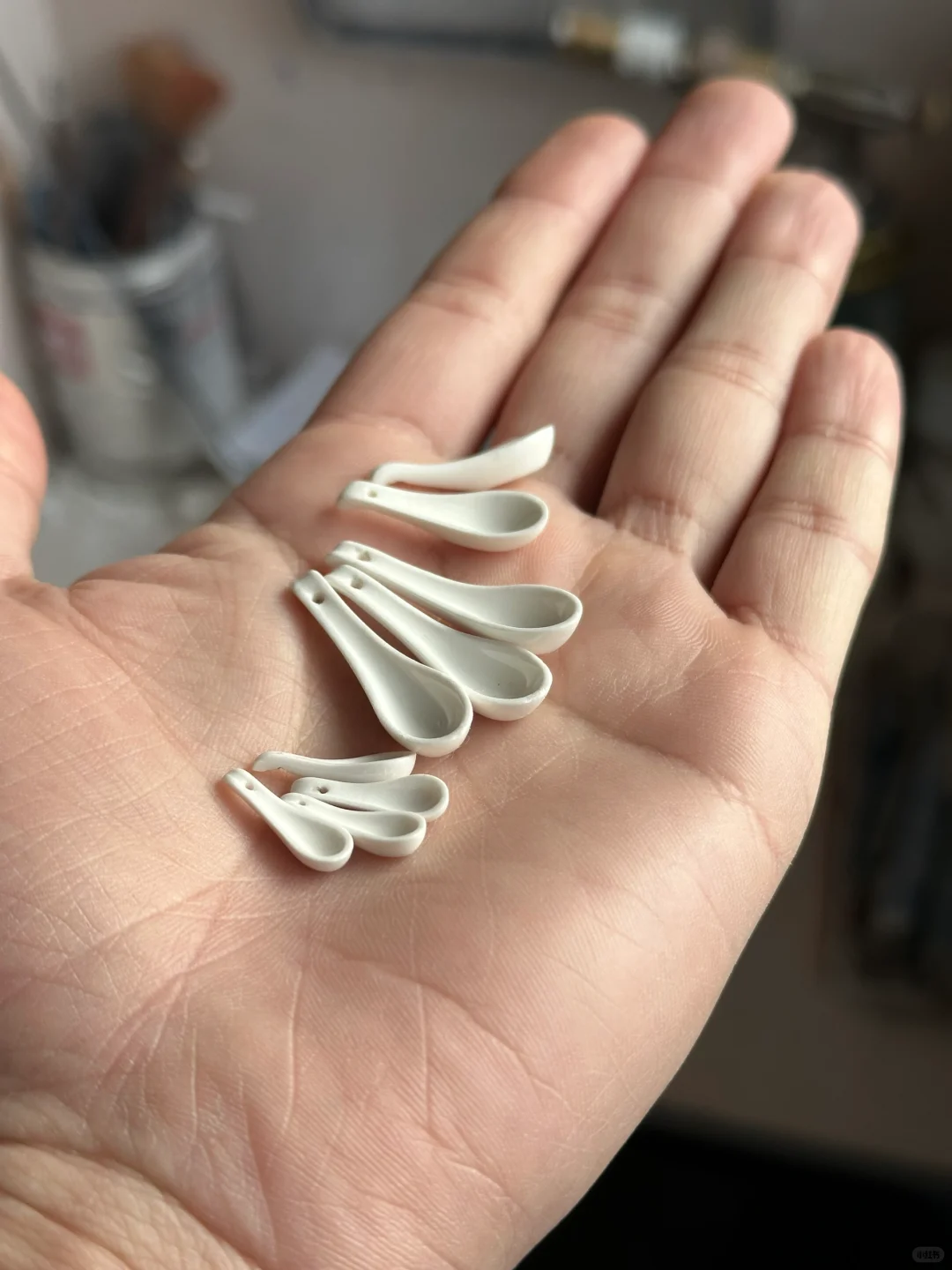 【微缩】陶瓷小勺 3尺寸1.6cm 2.5cm3.1cm