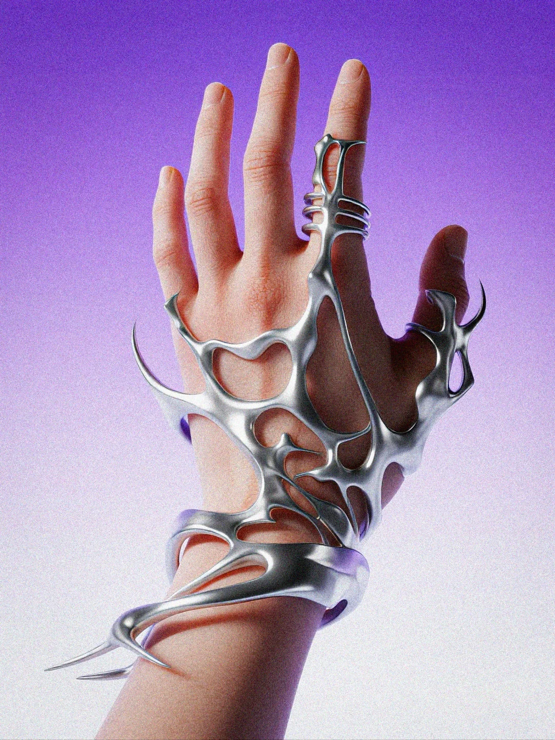 AIGC骨骼体 | 肆意生长的金属?