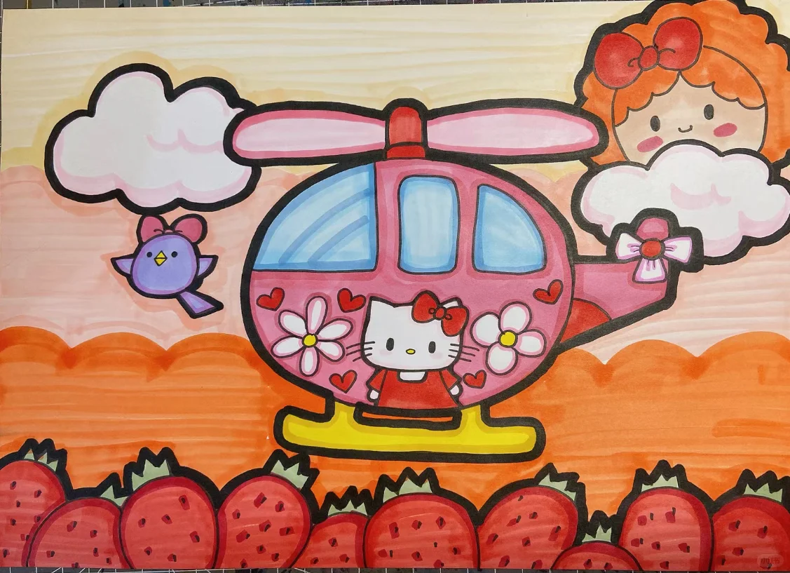 儿童画合集1⃣️2⃣️飞机✈️