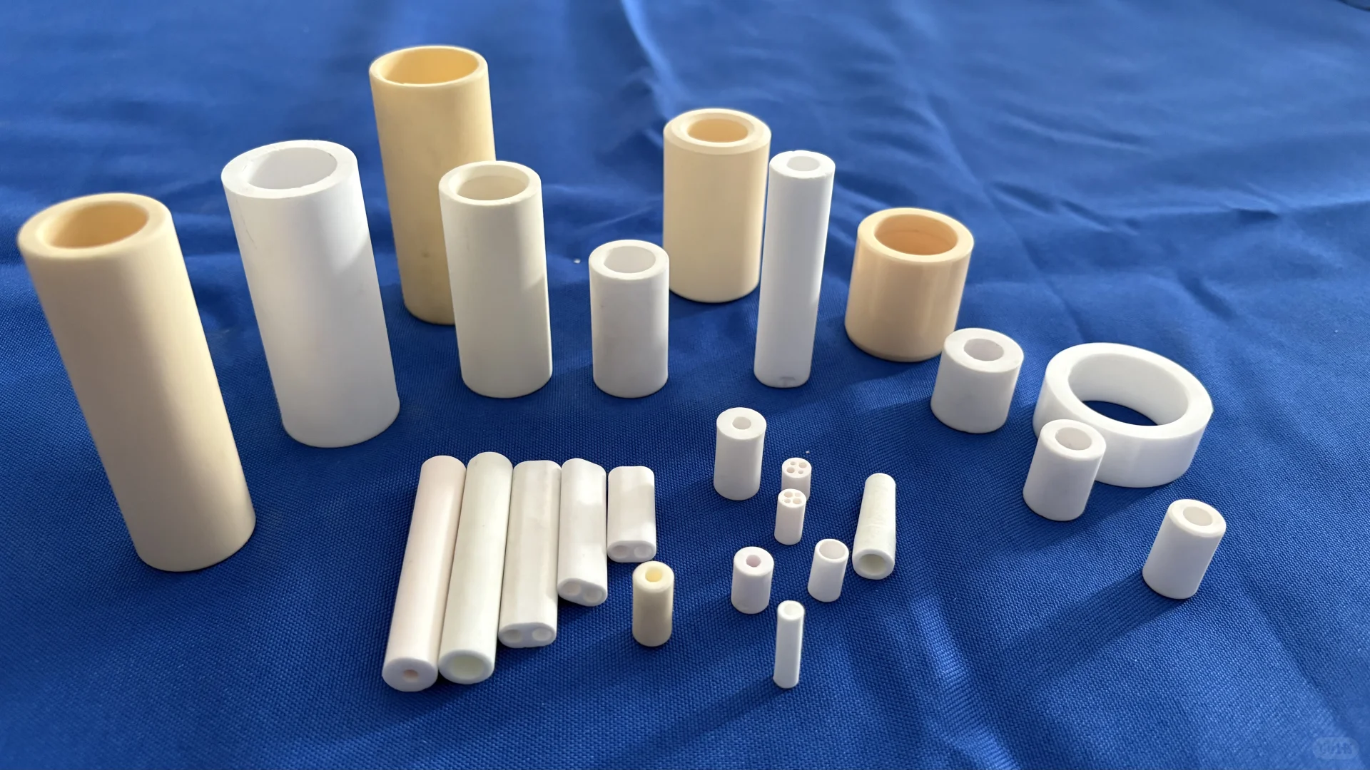 95瓷99瓷高频瓷陶瓷管陶瓷套穿线陶瓷双孔管