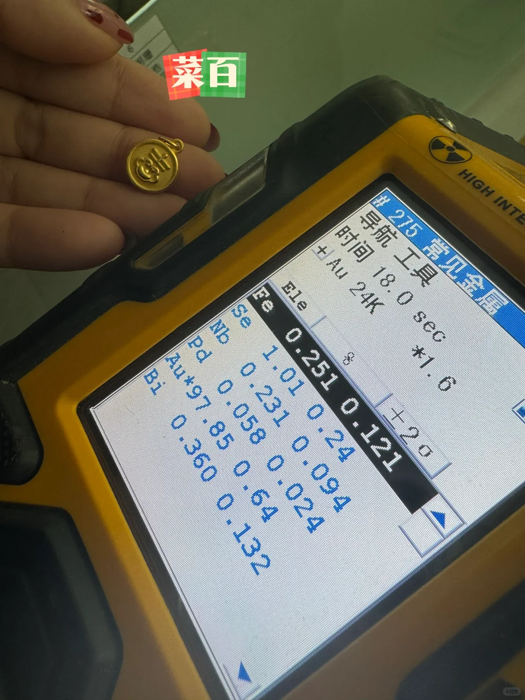 抱一丝，黄金检测来了