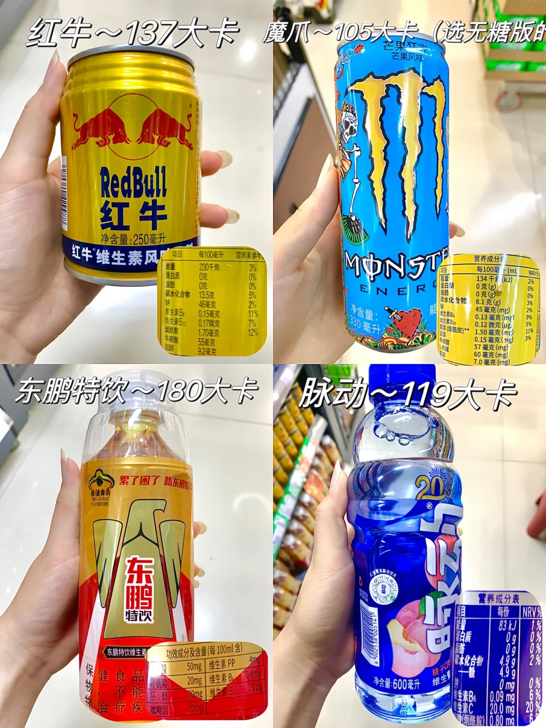 热量测评第1⃣️9⃣️6⃣️#饮料怎么选,你知道吗?