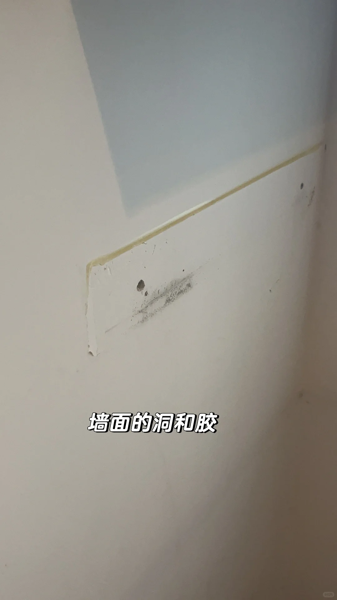 女生挑战成本五百自己刷墙➕补墙