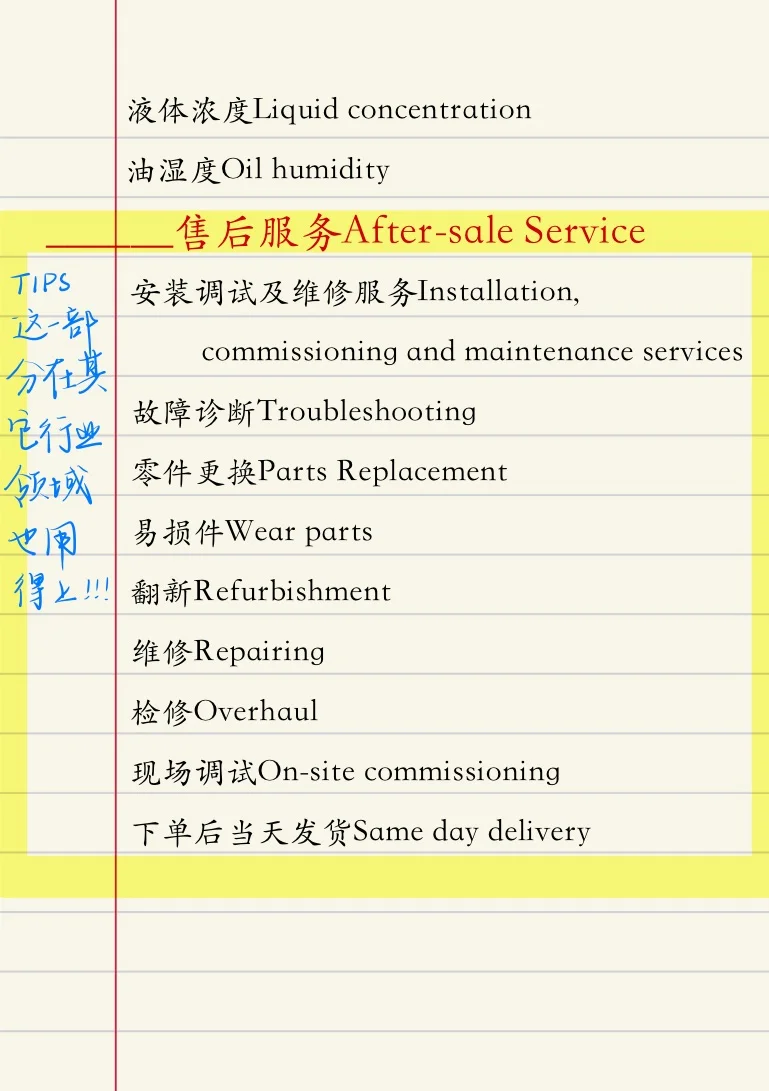 阀门/仪表外贸中英翻译术语|?自用9页