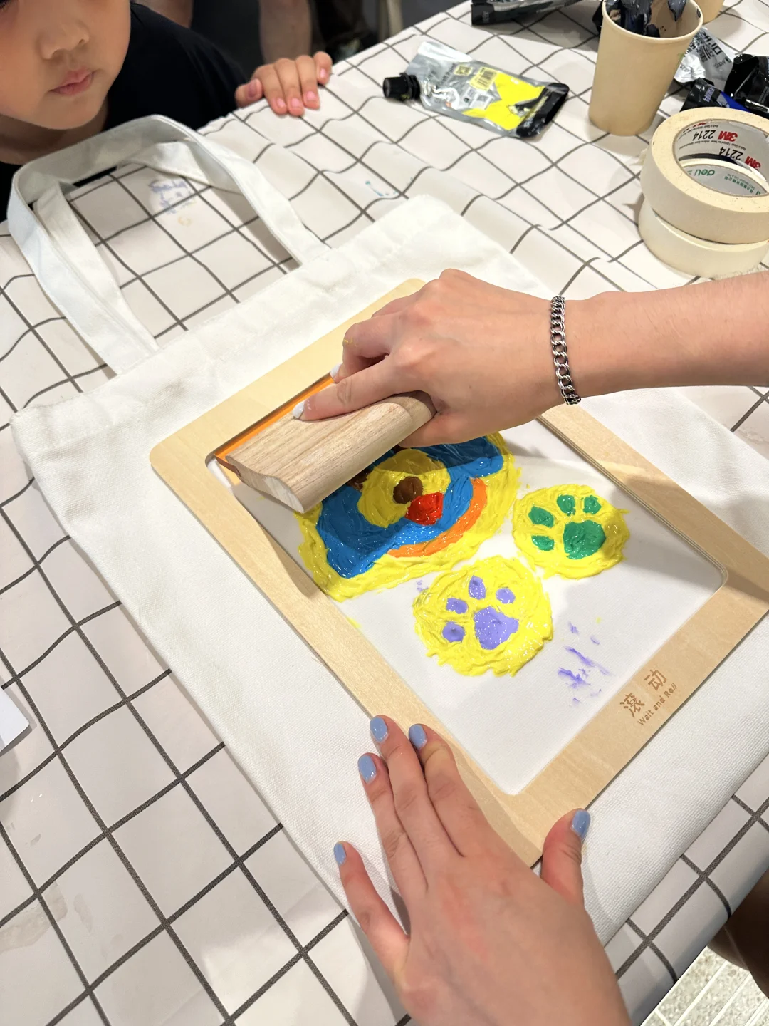 今年夏天我又办了一次丝网印刷workshop