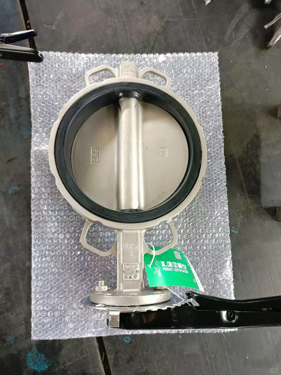 D71X对夹式不锈钢蝶阀，十大阀门品牌厂家