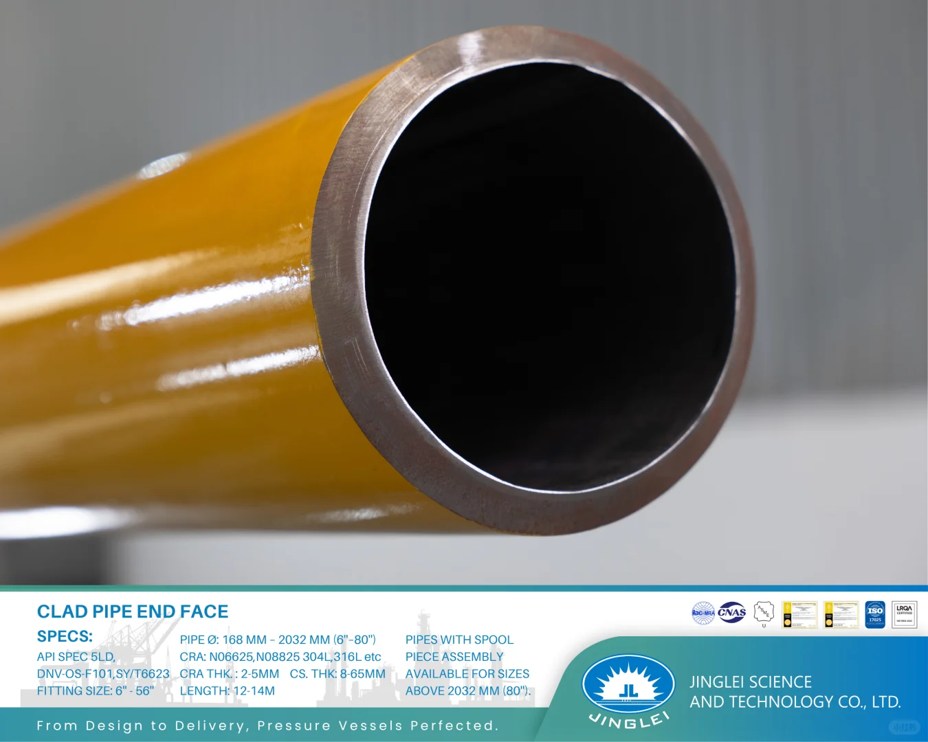 Clad Pipe End Face Showcase