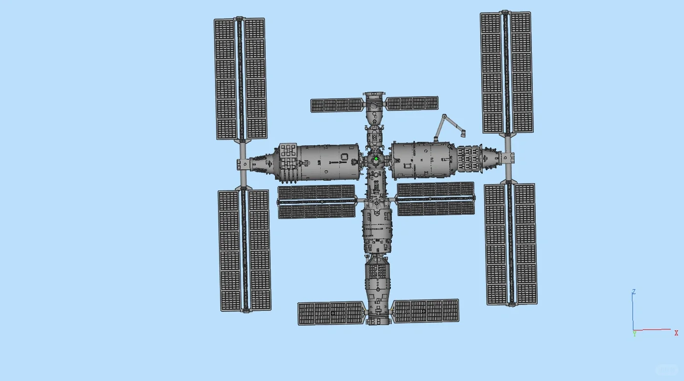 1/700 “天宫”空间站 模型 素模