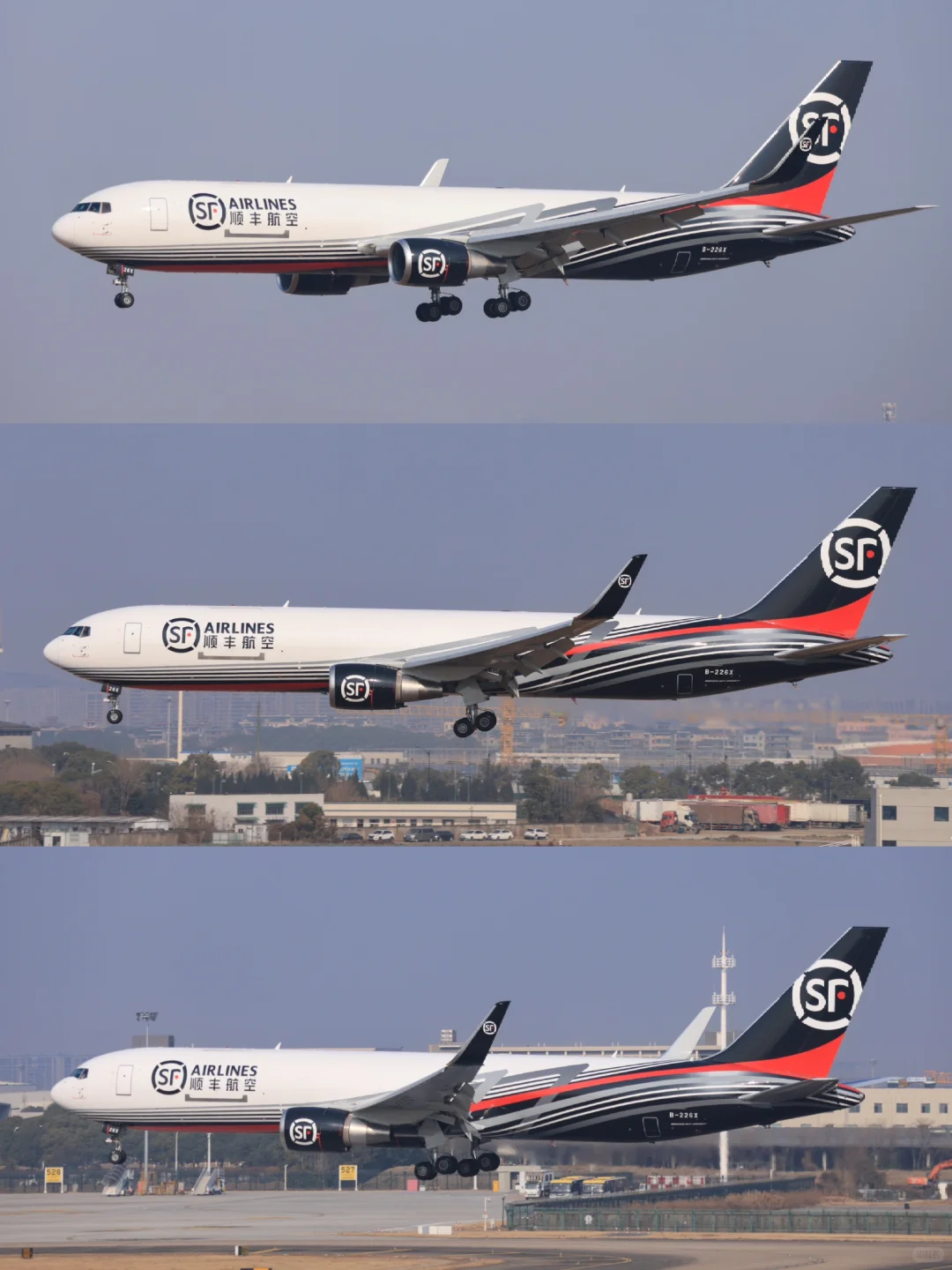 快递公司：圆通，UPS，顺丰B767货机