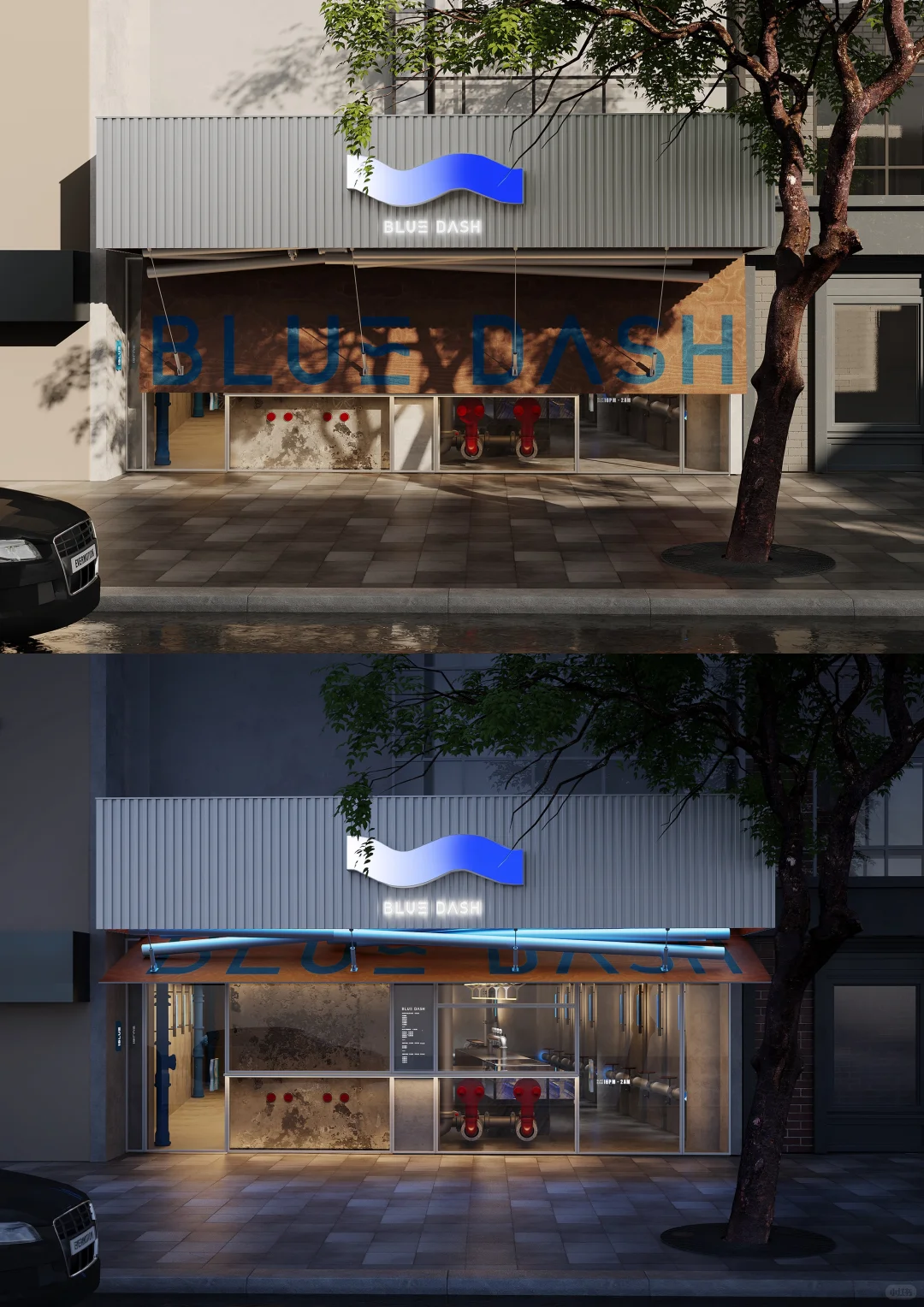 由集装箱运输的管道抵达DashLand