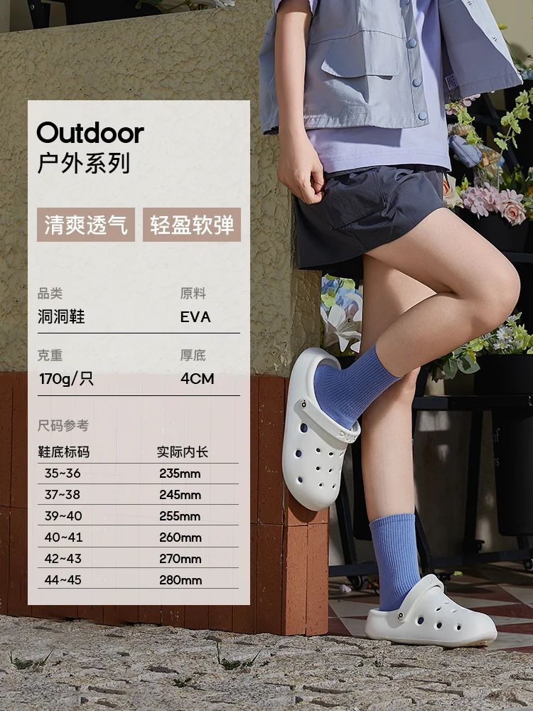 清爽一夏‼️医护洞洞鞋太透气了！