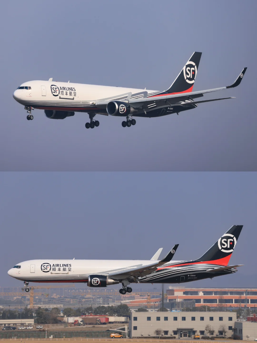 快递公司：圆通，UPS，顺丰B767货机