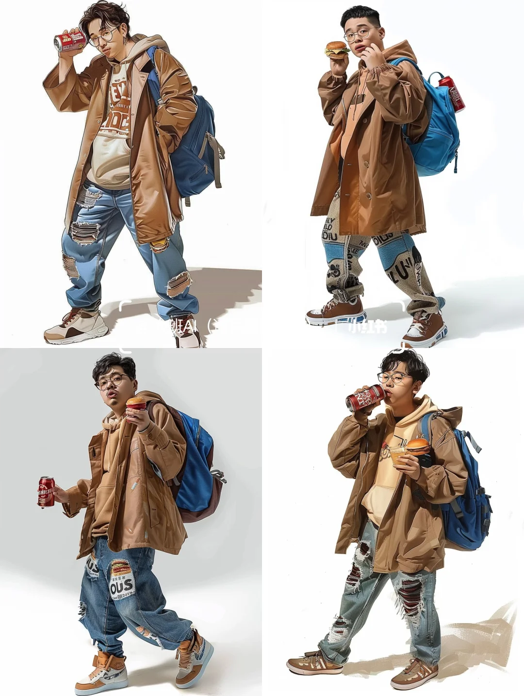 速写素材分享——喝可乐?