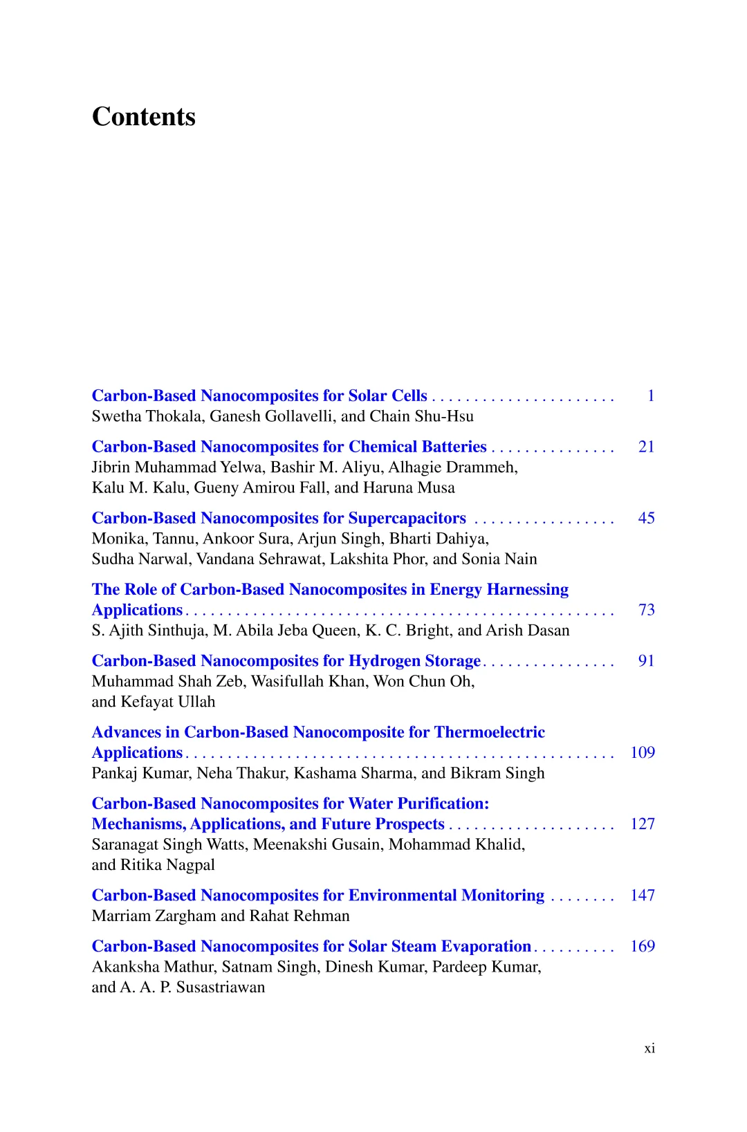 碳基纳米复合材料的可持续应用,第2卷:能