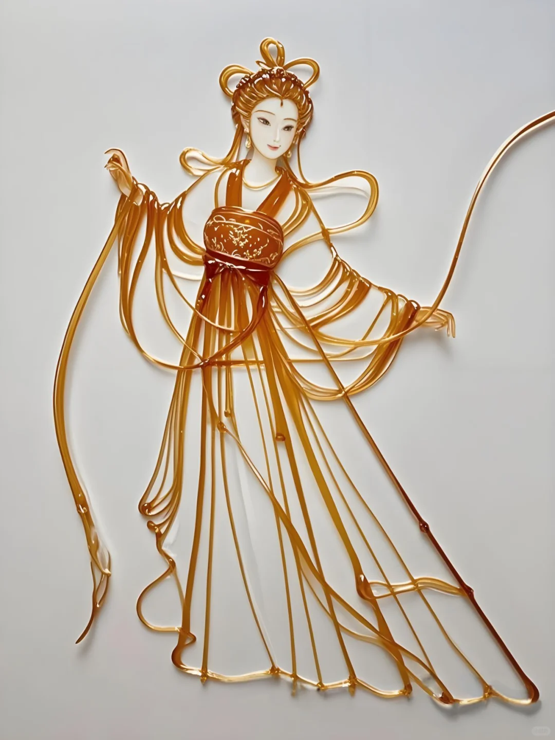 中国非遗 || 糖画中的古装仙子来啦！