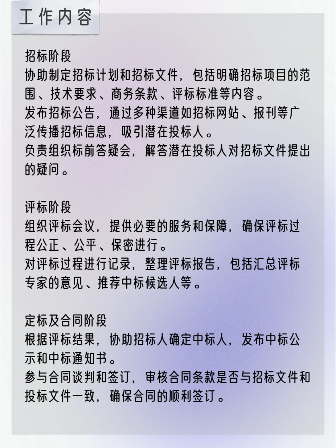 职业介绍之招投标管理