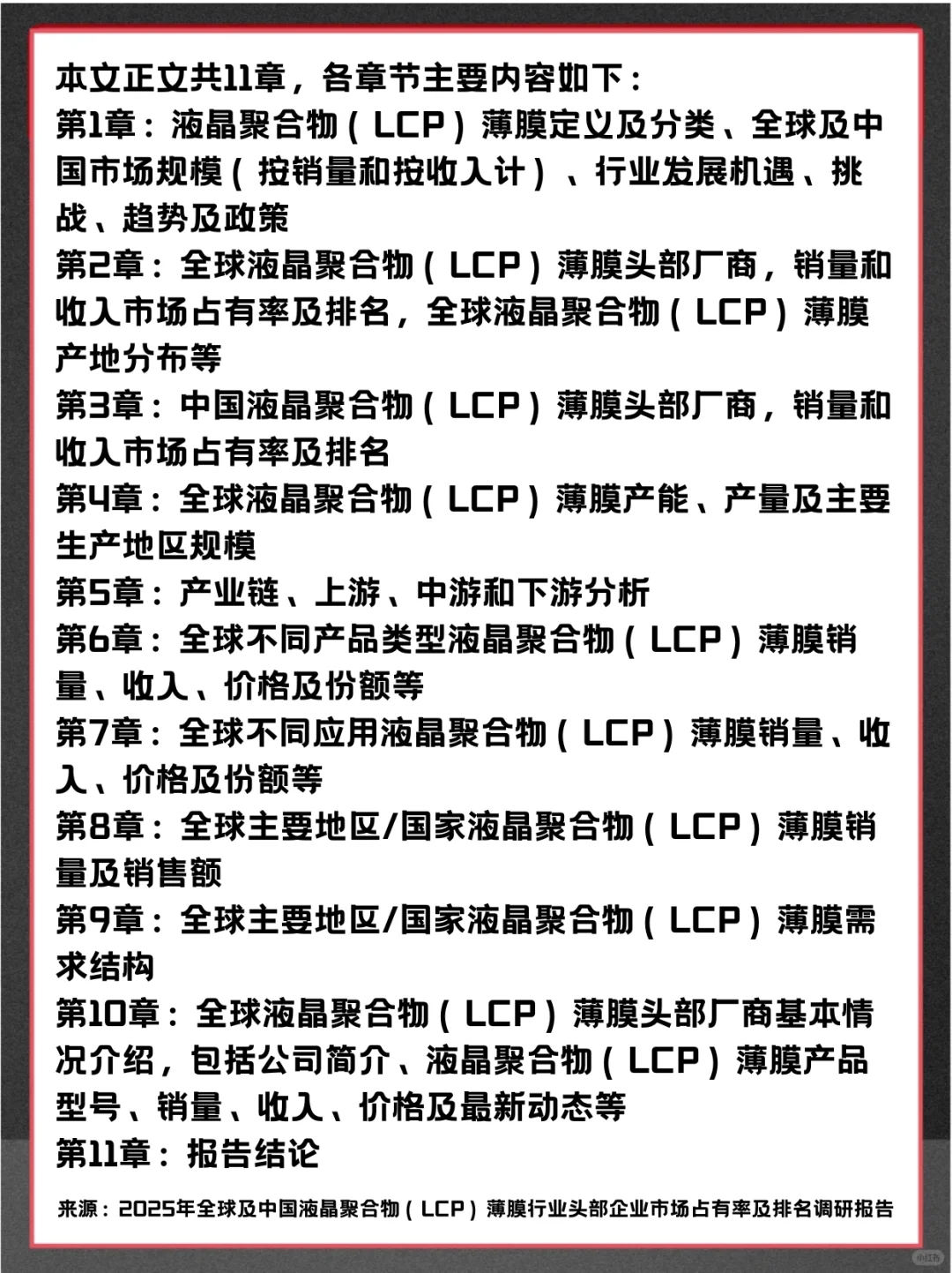 液晶聚合物 (LCP) 薄膜全球市场调查报告
