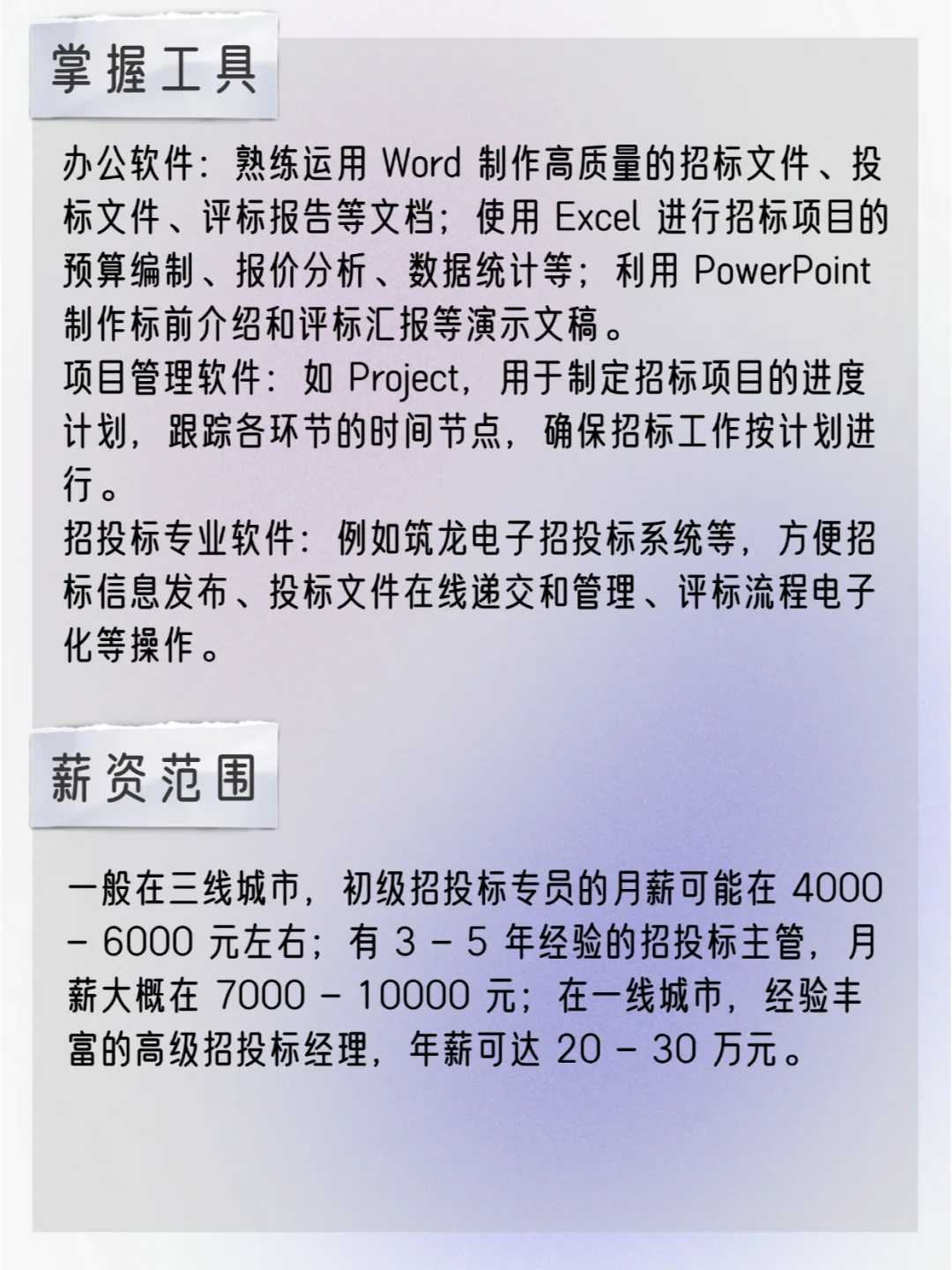 职业介绍之招投标管理