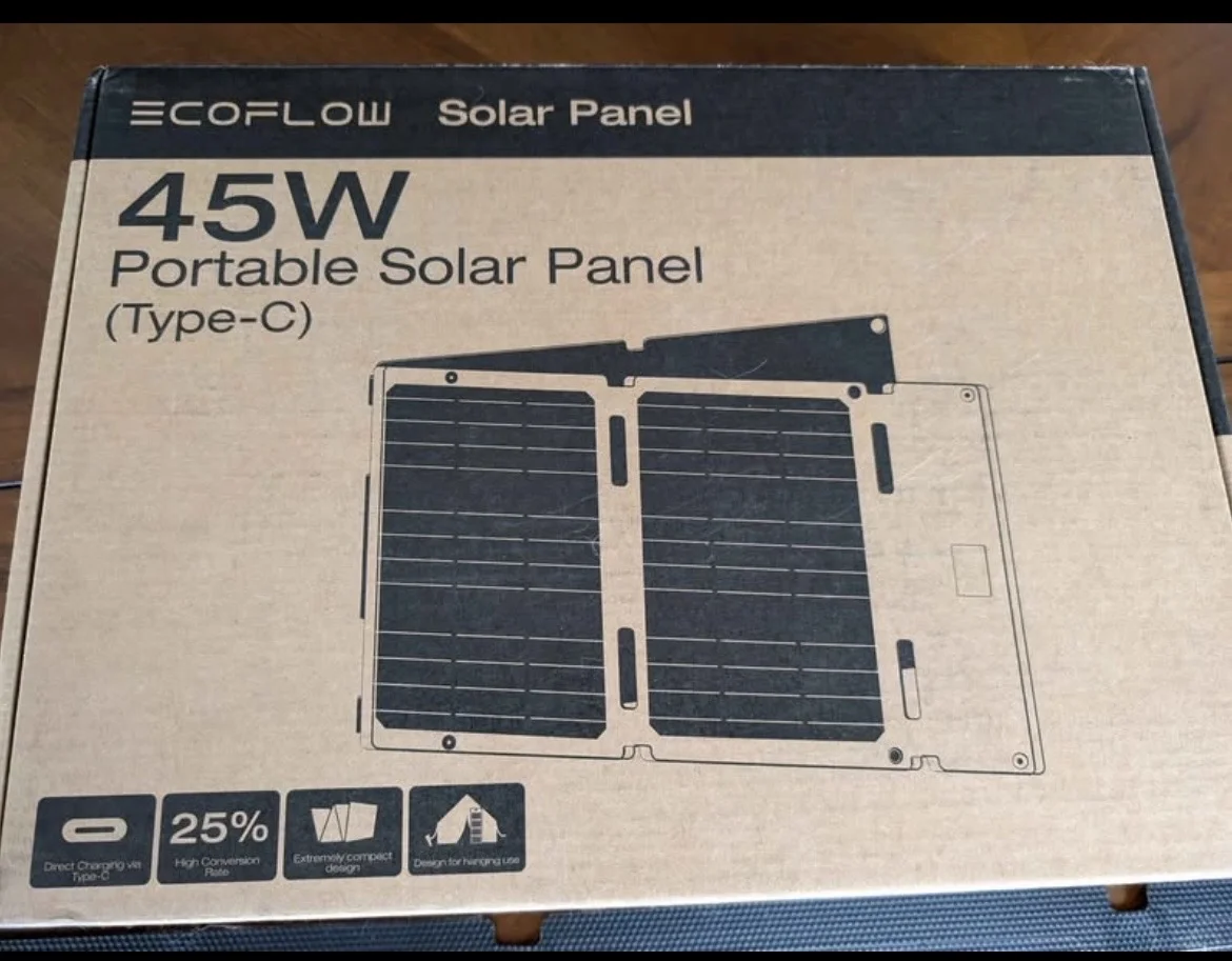 正浩ecoflow 45W太阳能板使用感受