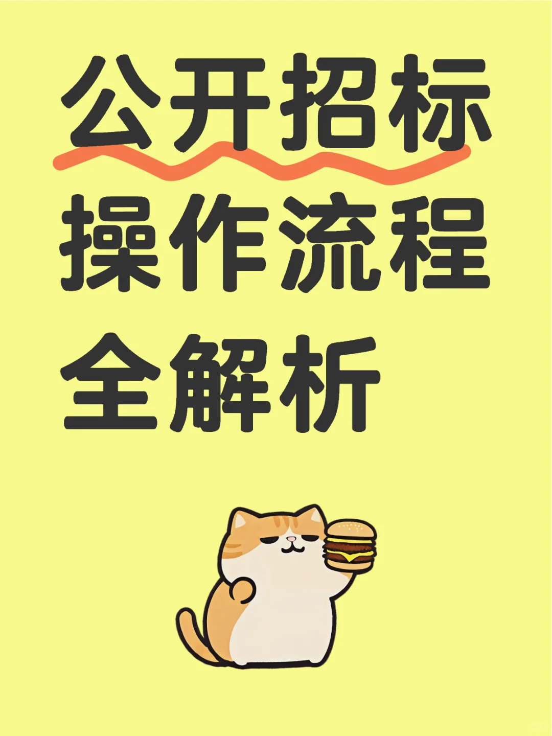 采购流程一：公开招标操作流程