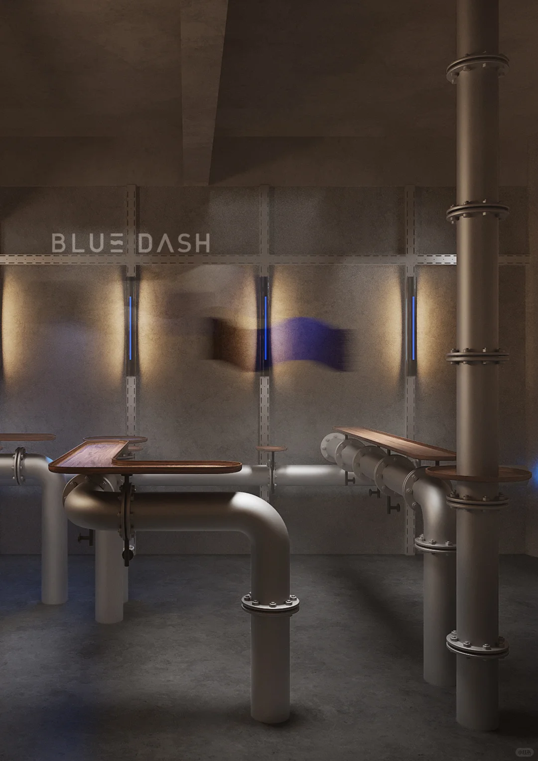 由集装箱运输的管道抵达DashLand