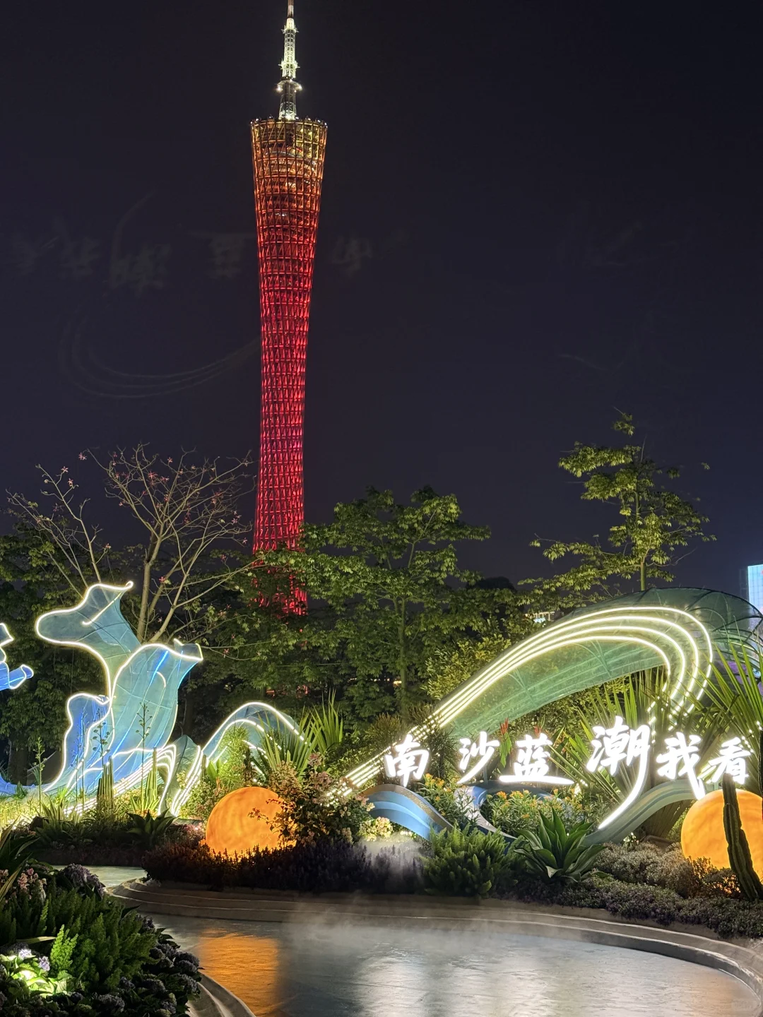 亮灯了！！广州的浪漫是花城给的！！