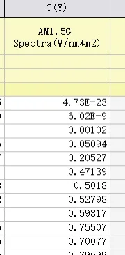 钙钛矿太阳能电池EQE数据处理