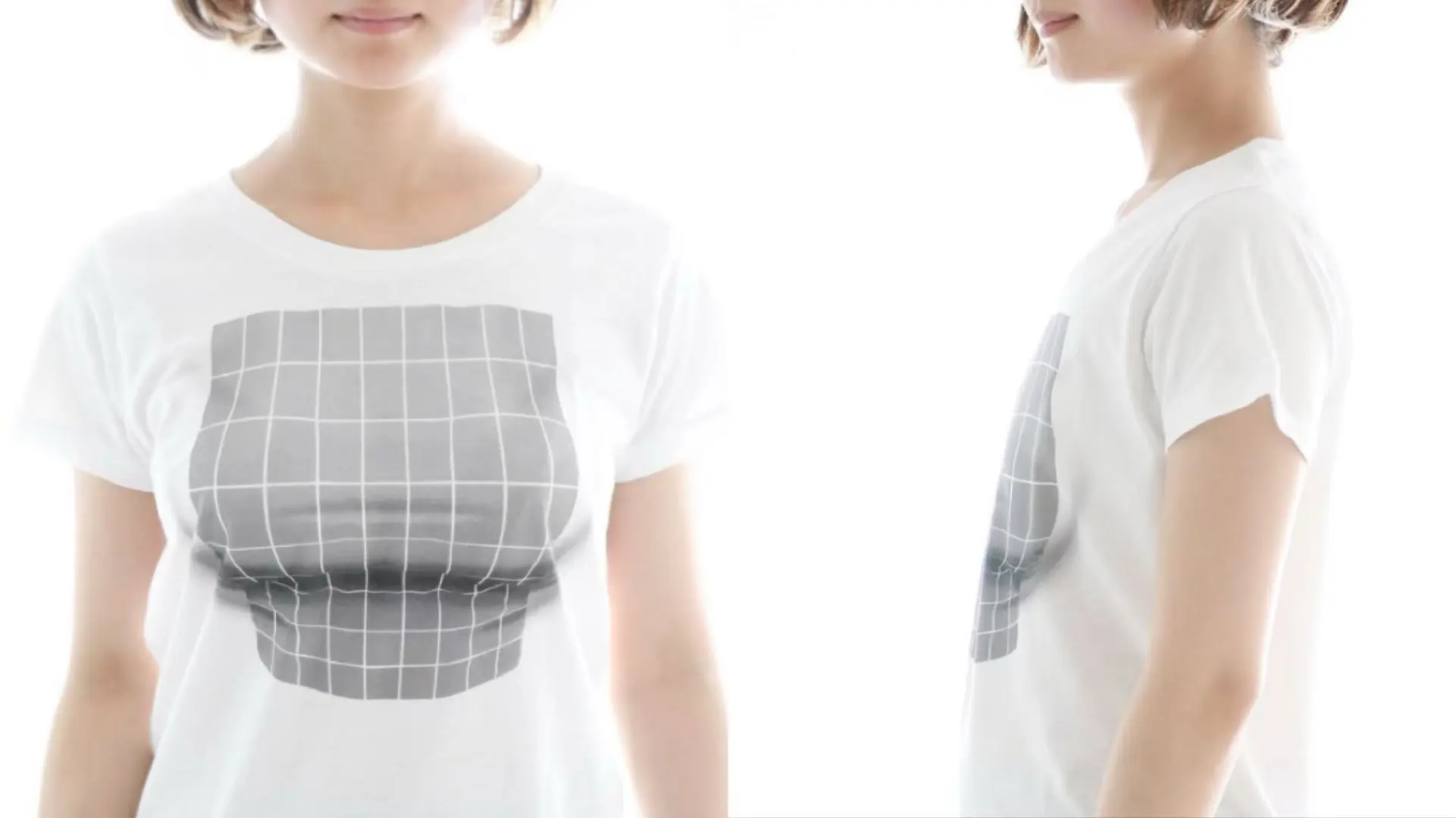 日本卖爆了的视觉丰胸T恤!小A从此变大D!