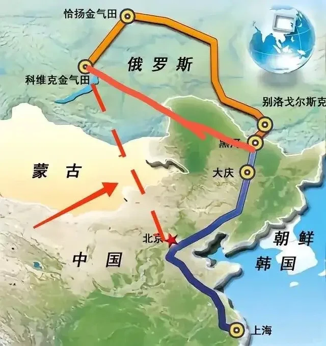 中俄能源管道全线完工 却绕过了蒙古国?