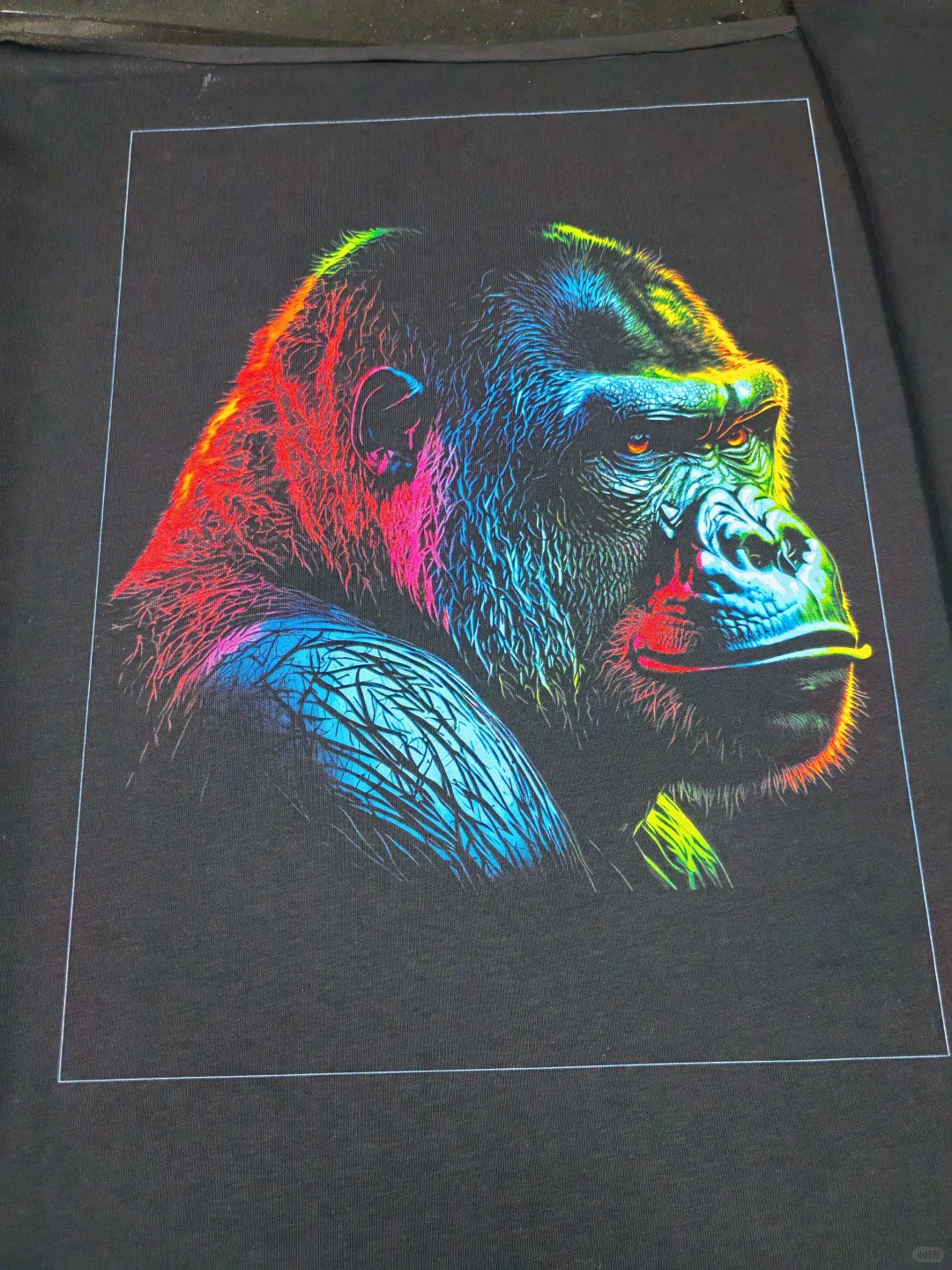 兄弟头涂料直喷打印效果