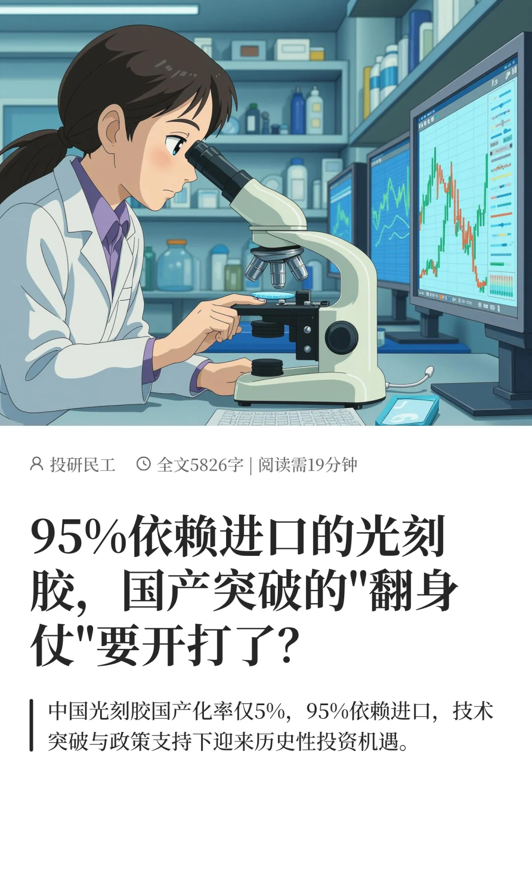 光刻胶特气赛道解析，8家核心龙头全梳理