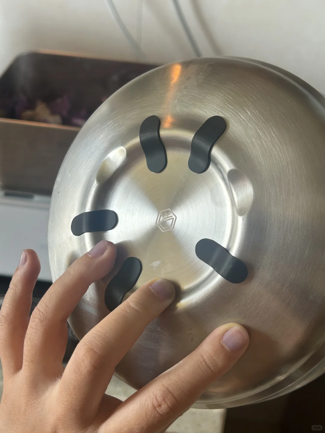 小狗Mars的不锈钢盆