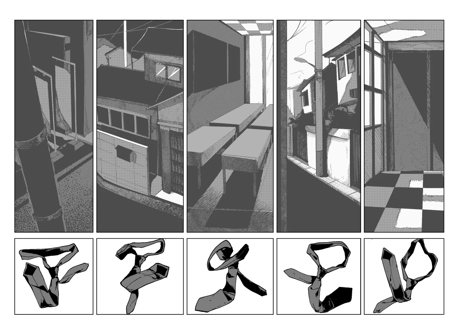 领带 闹钟与首吊绳
